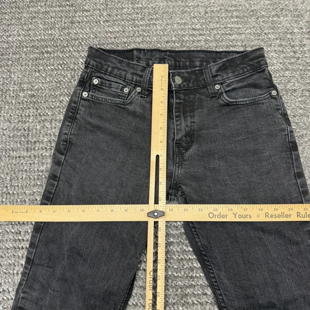 Levis 511 Mens Slim Fit Jeans Size 29x30‎ Faded Black Stretch Denim